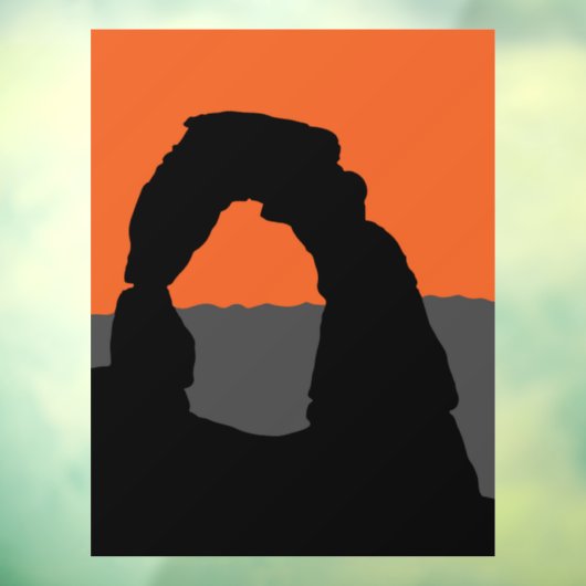 Delicate Arch in Arches National Park - Utah, VS Raamsticker (Vel 3)