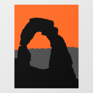 Delicate Arch in Arches National Park - Utah, VS Raamsticker