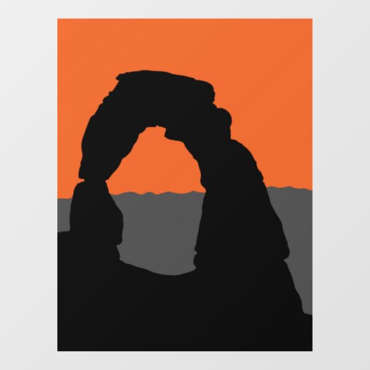 Delicate Arch in Arches National Park - Utah, VS Raamsticker (Vel)