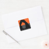 Delicate Arch in Arches National Park - Utah, VS Vierkante Sticker (Envelop)