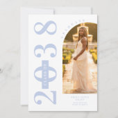 Delicate Arch MInimalist Grad Light Blue Shades Kaart (Voorkant)