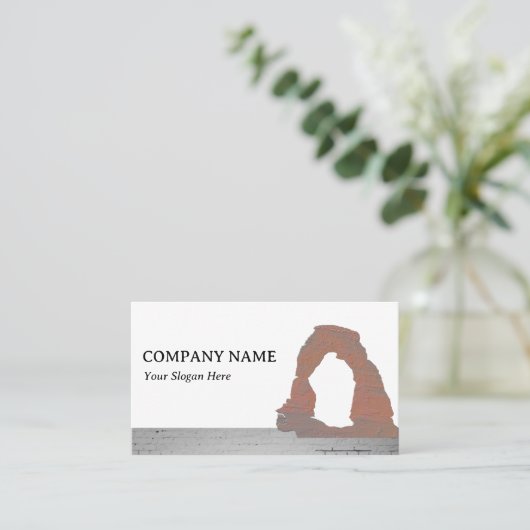 Delicate Arch, Moab, Utah Bouwarchitect Visitekaartje (Staand voorkant)