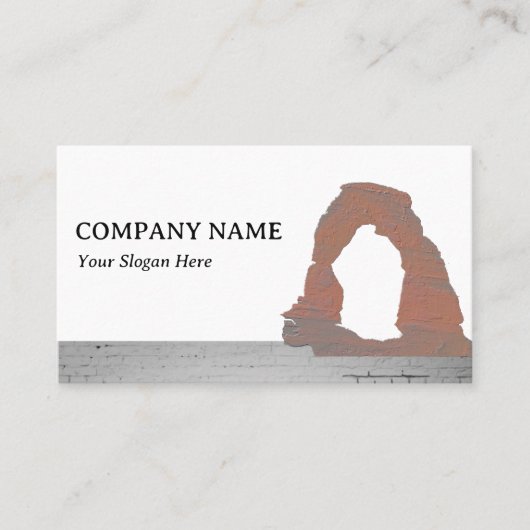 Delicate Arch, Moab, Utah Bouwarchitect Visitekaartje (Voorkant)