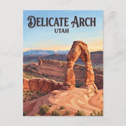Delicate Arch Moab Utah Briefkaart (Voorkant)