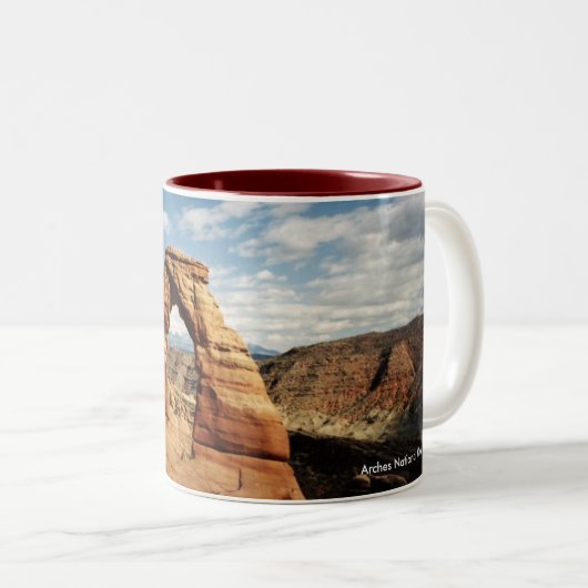 Delicate Arch-Mok Tweekleurige Koffiemok (Voorkant rechts)