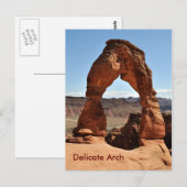 Delicate Arch - Nationaal Park Arches Briefkaart (Voorkant / Achterkant)