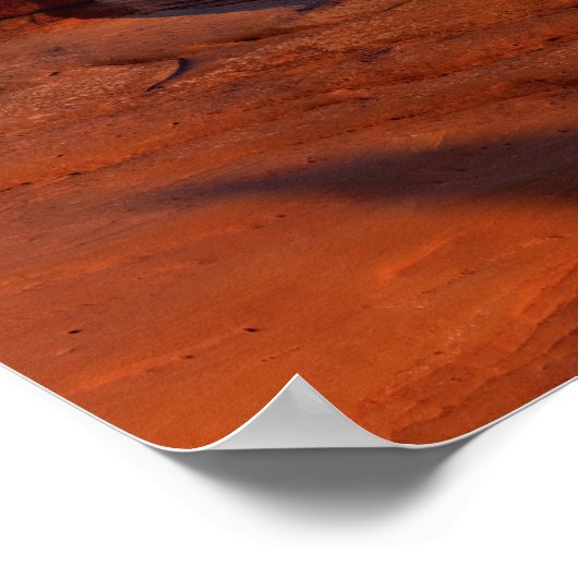 Delicate Arch op zonsondergang met sneeuw bedekt L Poster (Hoek)