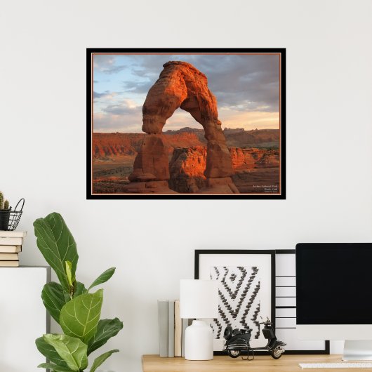 Delicate Arch Poster (Thuiskantoor)