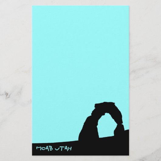 Delicate Arch Skyline Briefpapier (Voorkant)