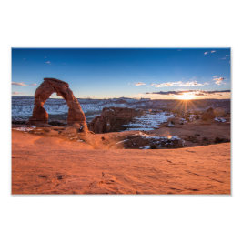 Delicate Arch Sunset Foto Afdruk