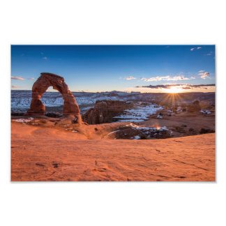 Delicate Arch Sunset Foto Afdruk