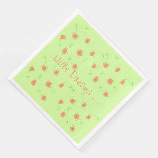  Delicate Artsy Floral Servetten (Hoek)