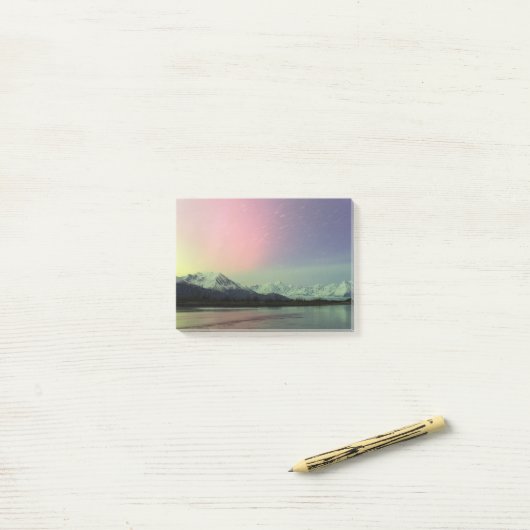 Delicate Aurora Post-it® Notes (Op bureau)