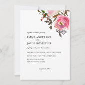 Delicate Autumn Rozen Waterverf Kaart (Voorkant)