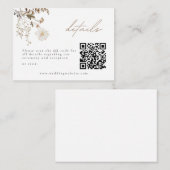 Delicate Autumn Wildflower Details Enclosure Kaart (Voorkant / Achterkant)