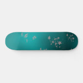 Delicate Aziatische bloemen Persoonlijk Skateboard (Horizontaal)