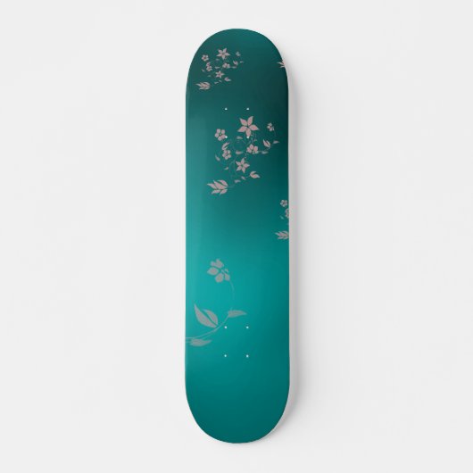 Delicate Aziatische bloemen Persoonlijk Skateboard (Voorkant)
