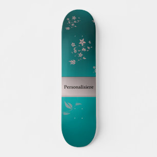 Delicate Aziatische bloemen Skateboard