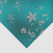 Delicate Aziatische bloemen Tissuepapier (Detail)