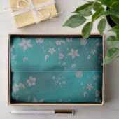 Delicate Aziatische bloemen Tissuepapier (Geschenk)