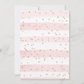 Delicate Ballerina and Unicorn Baby Shower Kaart (Achterkant)