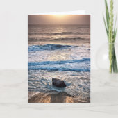 Delicate Beach Sunset Kaart (Voorkant)