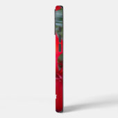 Delicate Beauty | Rode Bloem met Witte Veer Ar Case-Mate iPhone Case (Achterkant / Links)