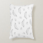 Delicate Beluga walvissen en illustratie van Zee-o Accent Kussen (Voorkant(Verticaal))