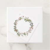 Delicate Berry en Foliage Wreath Gift Label (In situ)