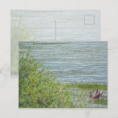 Delicate beweging briefkaart (Voorkant / Achterkant)