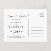 Delicate Black Bewaar het Briefkaart van de datumb (Achterkant)