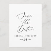 Delicate Black Bewaar het Briefkaart van de datumb (Voorkant)