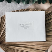 Delicate Black Calligraphy RSVP Adresetiketten Etiket
