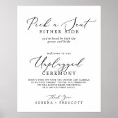 Delicate Black Kies een stoel Unplugged Ceremony Poster (Voorkant)