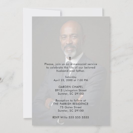 Delicate Black & White Overlapping Leaves & Flower Kaart (Achterkant)