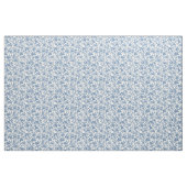 Delicate Blau Bloem Motief Stof (Yard (91,4 cm))