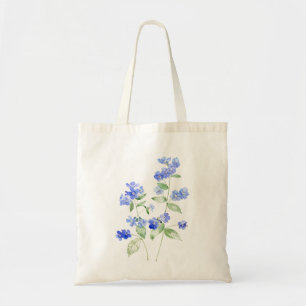 delicate blauw Brunnera bloemen wilde bloem canvas Tote Bag