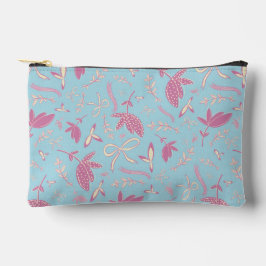 Delicate blauwe bloemen en bogen etui