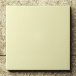 Delicate Bleek Crème Geel Gelukzaligheid #f9f6c1 Tegeltje