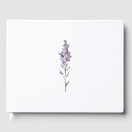 Delicate bloem gastenboek