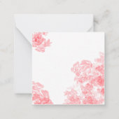 delicate bloem notitiekaartje (Achterkant)