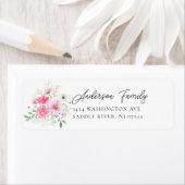 Delicate bloemblaadjes retour adres label (Insitu)