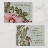 Delicate Bloemen #3 Visitekaartje (Voorkant / Achterkant)