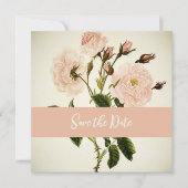 Delicate  bloemen Bewaar de datum Save The Date (Voorkant)