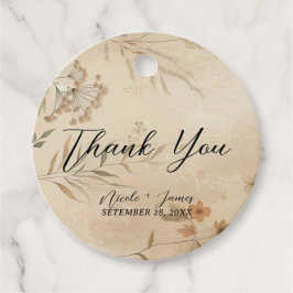  Delicate Bloemen Botanische Boho Bruiloft Bedankjes Labels