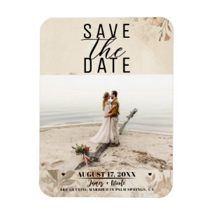  Delicate Bloemen Botanische Boho Bruiloft Magneet