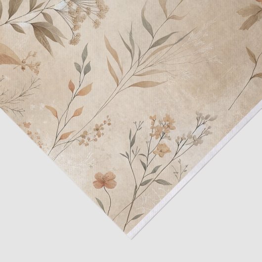  Delicate Bloemen Botanische Boho Bruiloft Tissuepapier