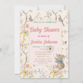 delicate bloemen en bladeren in Chinese stijl Kaart (Voorkant)