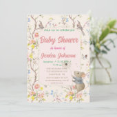 delicate bloemen en bladeren in Chinese stijl Kaart (Staand voorkant)