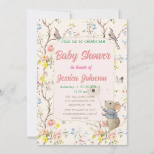 delicate bloemen en bladeren in Chinese stijl Kaart